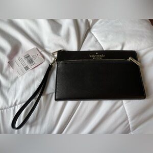 Staffiano leather wristlet